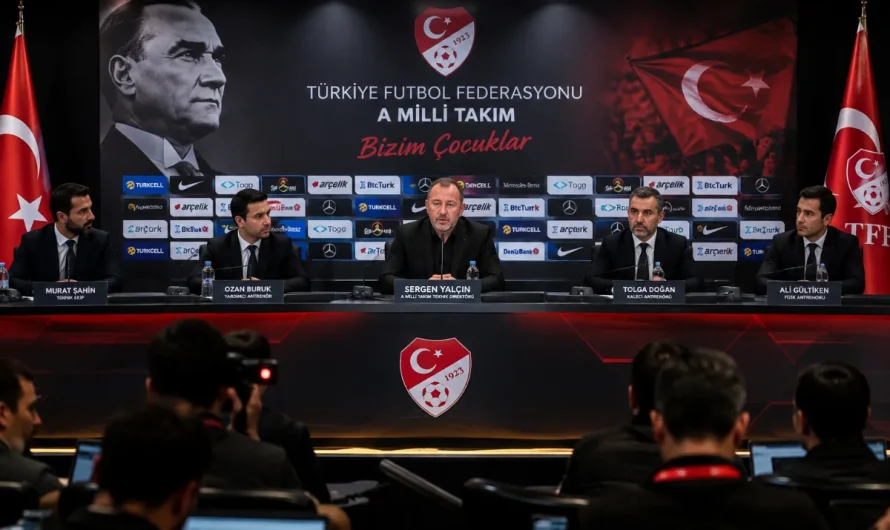 Sergen Yalçın’ın A Milli Takım Kurmayları Belli Oldu: Analiz ve Güç Odaklı Yeni Kadro